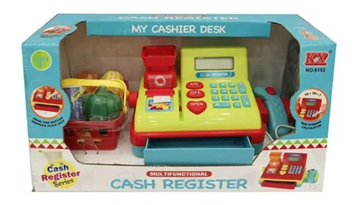 Caja Registradora De Juguete Con Pantalla Digital Robincool Cash Register  25x11x16 Cm Con Calculadora Luz Sonido Y Accesorios con Ofertas en  Carrefour