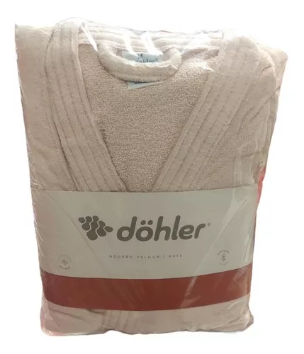 Bata Baño Hotel Döhler Velour Cálida Suave Y Absorbente