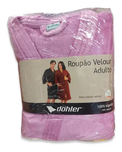 Bata Baño Hotel Döhler Velour Cálida Suave Y Absorbente