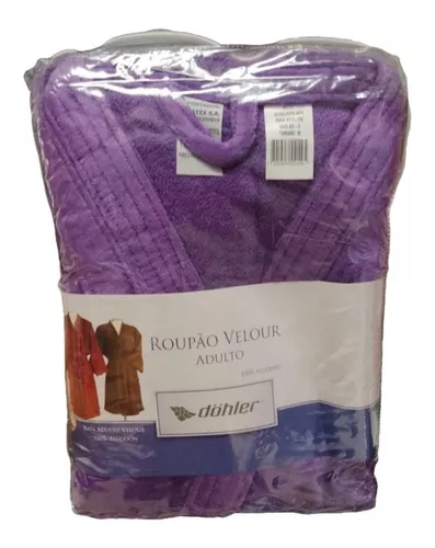 Bata Baño Hotel Döhler Velour Cálida Suave Y Absorbente