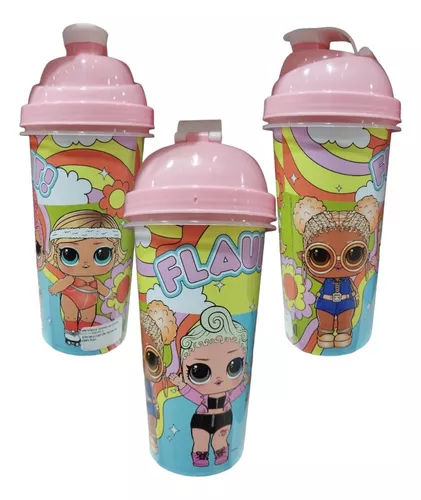 Vaso / Botella Milkshake 580ml Plástico Lol Surprise Oficial