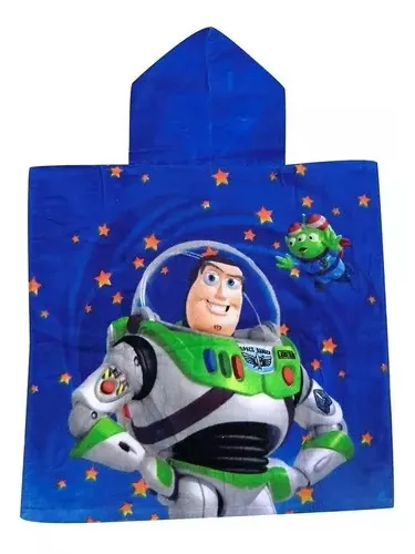 Bata Poncho Con Capucha 60 X 120 Cm Niños Toy Story Original