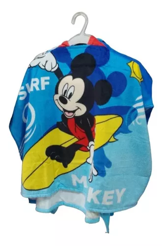 Bata Poncho Mickey Capucha 60 X 120 Cm Infantil Disney