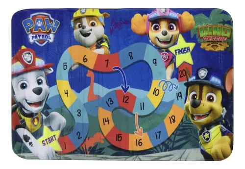 Alfombra Memoria 77 X 117 Cm Paw Patrol Infantil Oficial