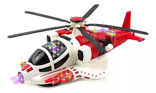 Juguete Avion Helicóptero Con Movimiento, Luz Y Sonido 30 Cm