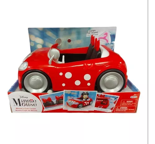 Juguete Auto Minnie Vehículo Rojo Combertible Original Disne