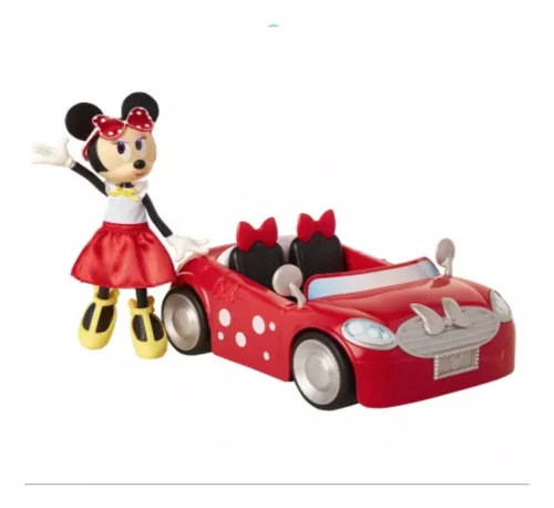 Juguete Auto Minnie Vehículo Rojo Combertible Original Disne