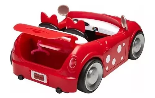 Juguete Auto Minnie Vehículo Rojo Combertible Original Disne