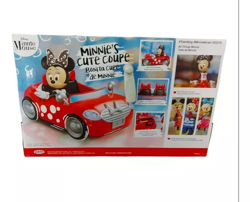 Juguete Auto Minnie Vehículo Rojo Combertible Original Disne