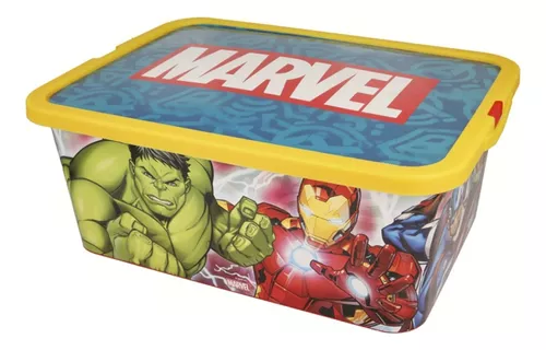 Caja Organizadora Juguetes Infantil Avengers 13 Lts Plástica