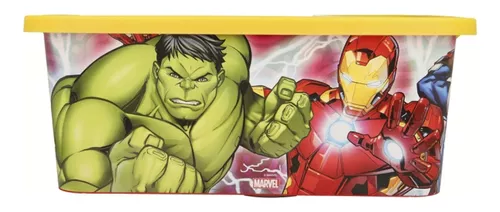 Caja Organizadora Juguetes Infantil Avengers 13 Lts Plástica