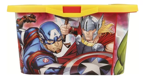 Caja Organizadora Juguetes Infantil Avengers 13 Lts Plástica