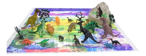 Set 30 Piezas De Dinosaurio Con Accesorios Juguete + 3 Años