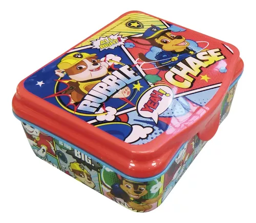 Lonchera Vianda Paw Patrol 18 X 12 X 6 Cm Escolar Plástica