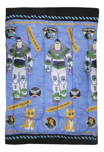 Acolchado 1 Plaza 150x220 Cm Buzz Lightyear Oficial Infantil