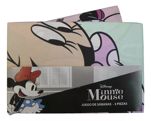 Juego Sábanas 1 Plaza Minnie Y Mickey Infantil Oficial