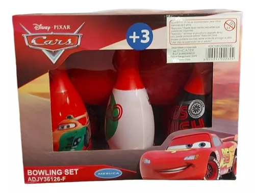 Set Bolos Cars Disney 6 Bolos + 2 Bolas Original Oficial