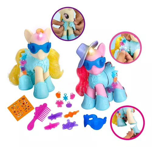 Set Juguete Unicornio Musical Con Accesorios 17 Cm + 4 Años