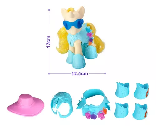 Set Juguete Unicornio Musical Con Accesorios 17 Cm + 4 Años