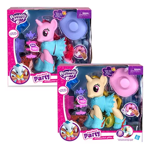 Set Juguete Unicornio Musical Con Accesorios 17 Cm + 4 Años