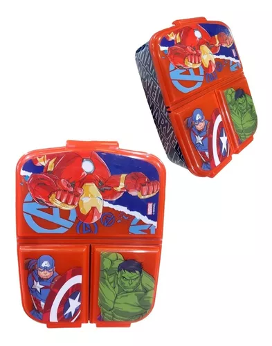 Lonchera Vianda Avengers Plástico Multicompartimento 16x12x6