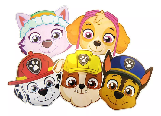 Pack X10 Antifaz Máscara Infantil Paw Patrol Cotillón