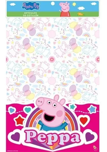 Mantel Infantil 120x180 Cm Peppa Pig Original Cotillón