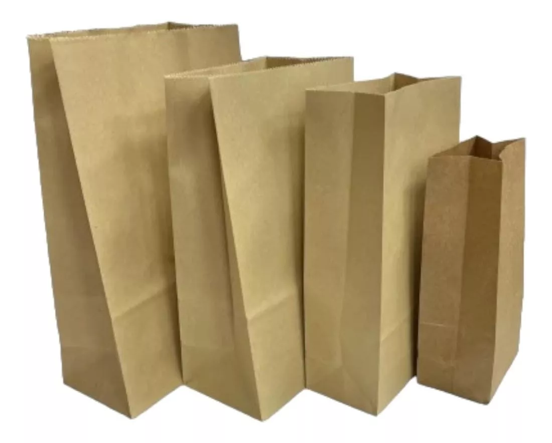 Pack 10 Bolsa Papel Sin Asa Lisa Varios Colores 15x25x8