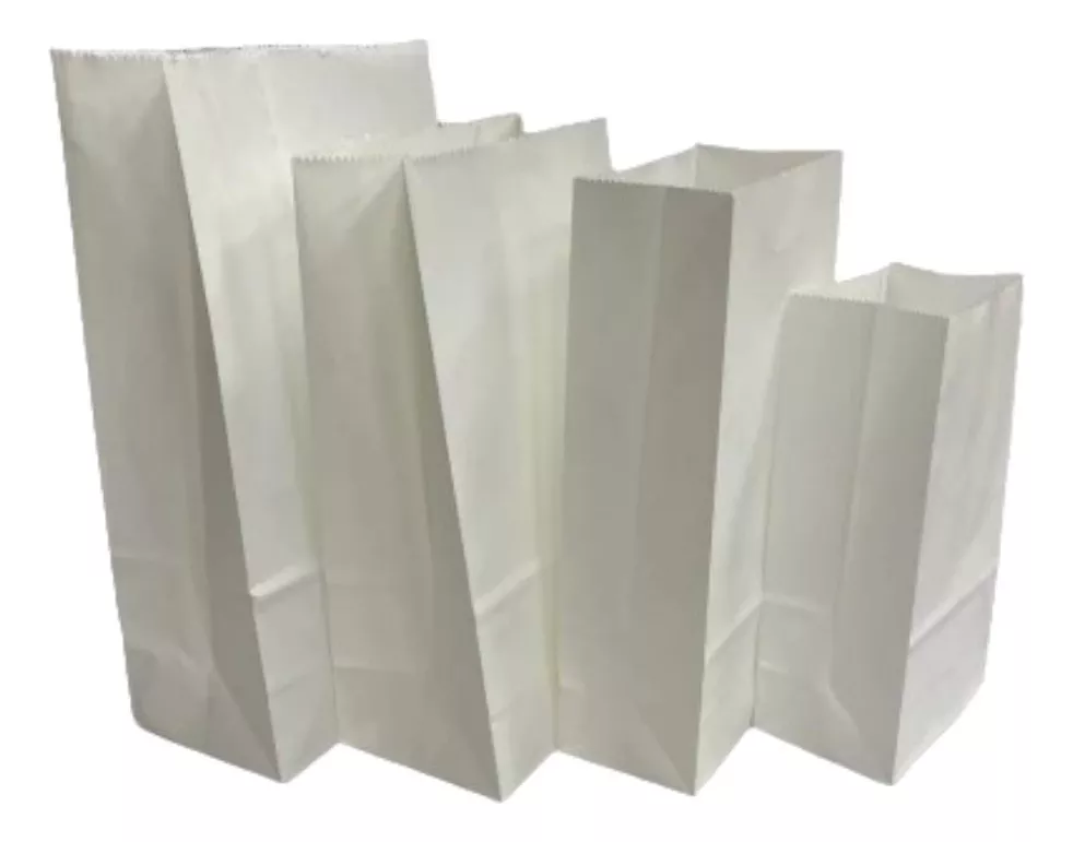 Pack 10 Bolsa Papel Sin Asa Lisa Varios Colores 15x25x8