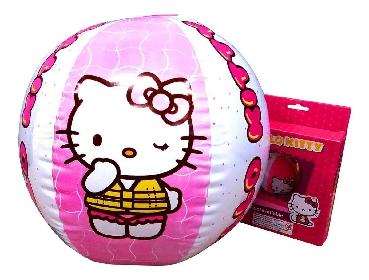 Pelota Inflable 50 Cm Hello Kitty Original Y Oficial