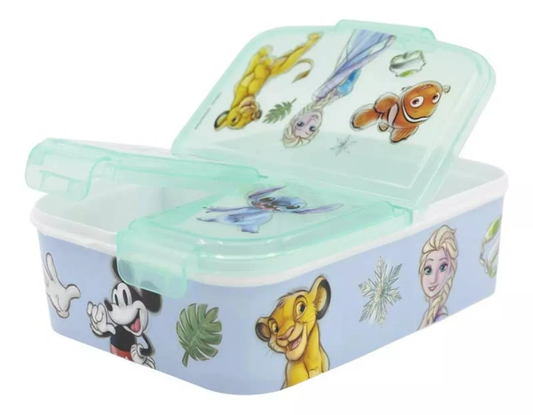 Lonchera Vianda Disney 100 Años Multicompartimento 18x13x6