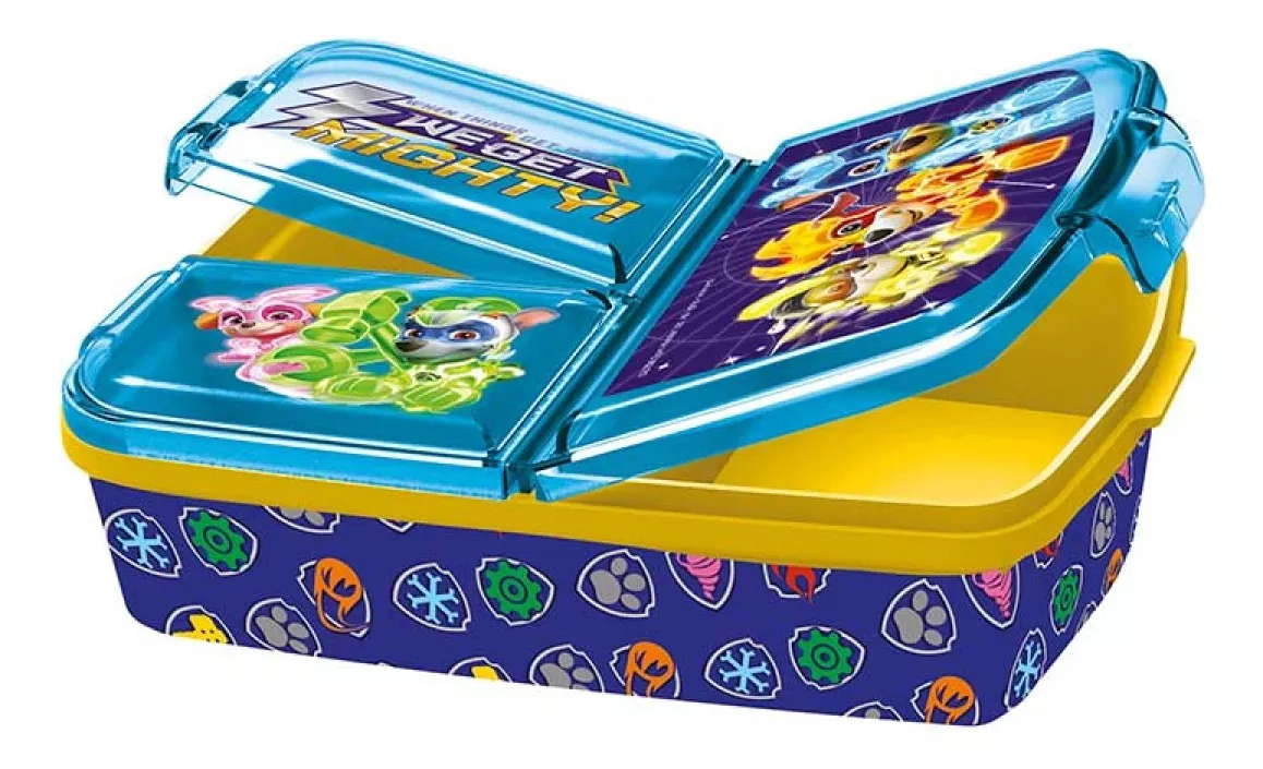 Lonchera Vianda Paw Patrol Multicompartimento 18x13x6