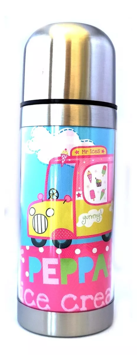 Termo De Metal Térmico 350 Ml Peppa Pig George Pig