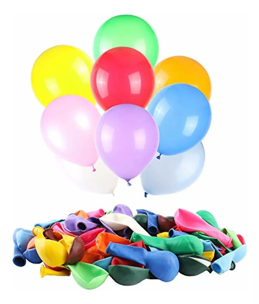 Pack 25 Globos R12 Pulgadas 29 Cm Cotillon Liso Cumple Fiest