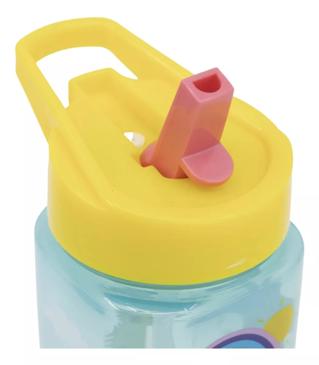 Botella Plástico Cuadrada 510 Ml Peppa Pig Libre Bpa