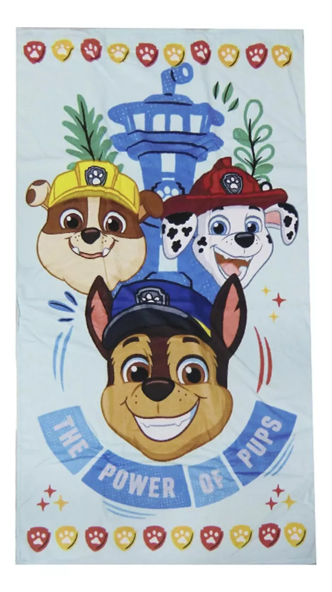 Toalla / Toallón Playero Playa 130x70 Paw Patrol 2 Diseños