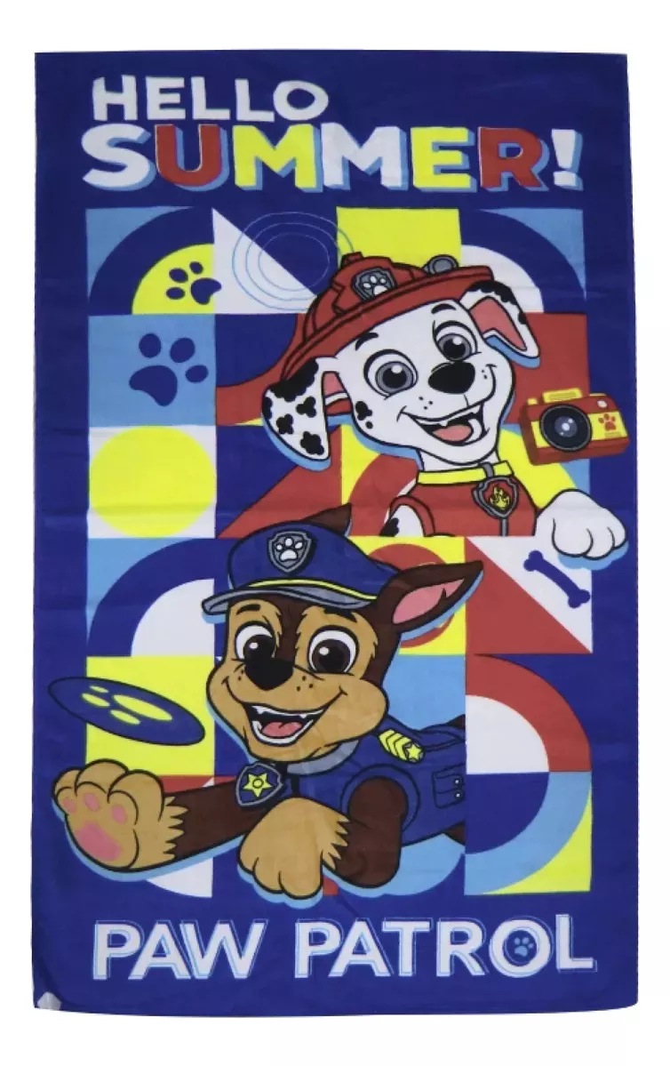 Toalla / Toallón Playero Playa 130x70 Paw Patrol 2 Diseños