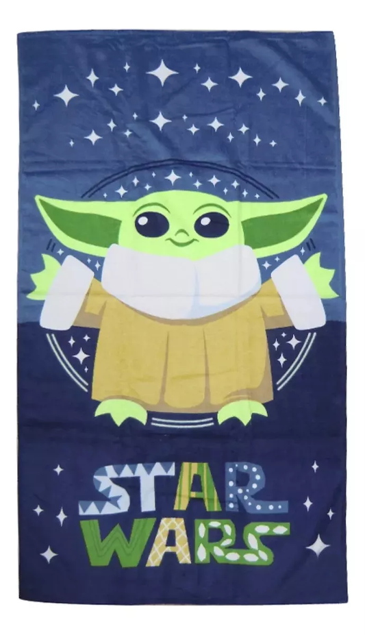 Toalla / Toallón Yoda Baby Playero Playa 130x70 Oficial