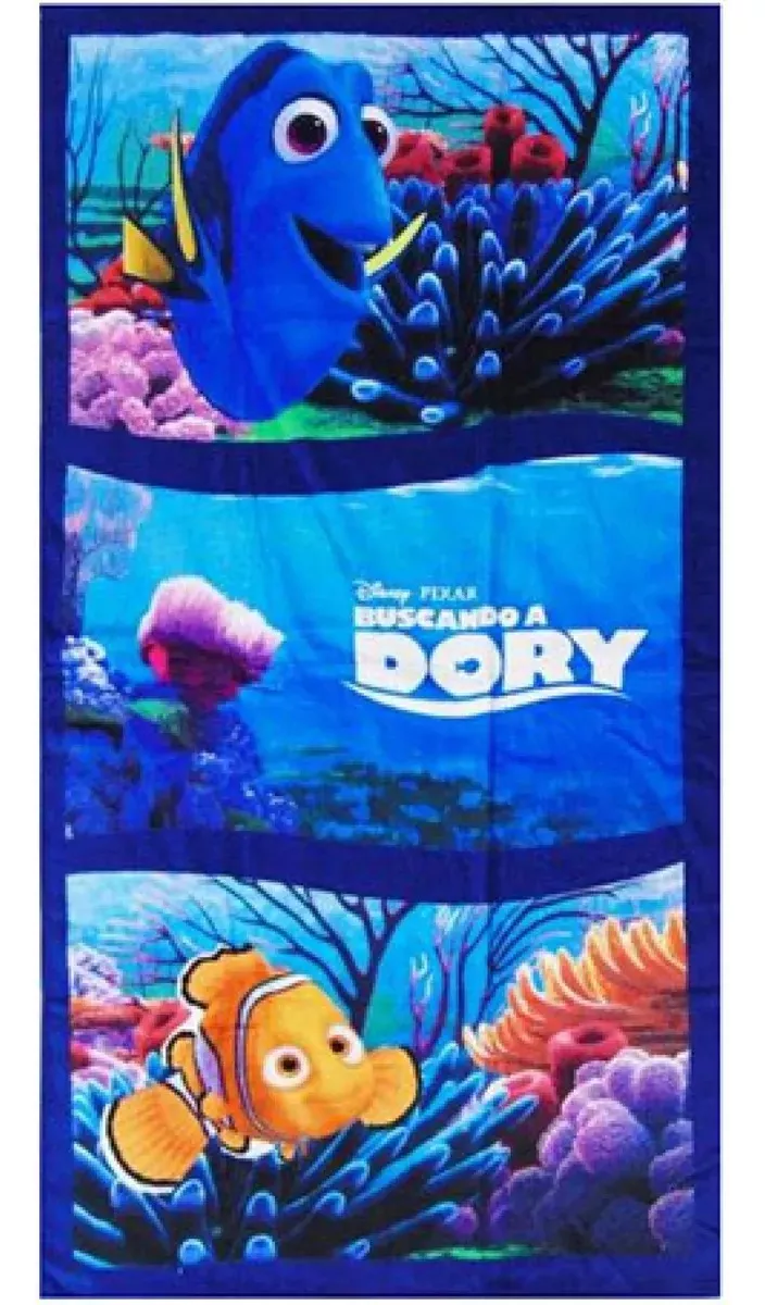 Toalla / Toallón Buscando Dory Playero Playa 130x70 Oficial