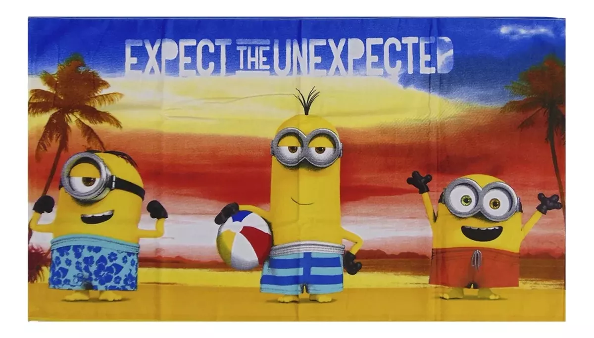 Toalla / Toallón Minions Playero Playa 130x70 Oficial