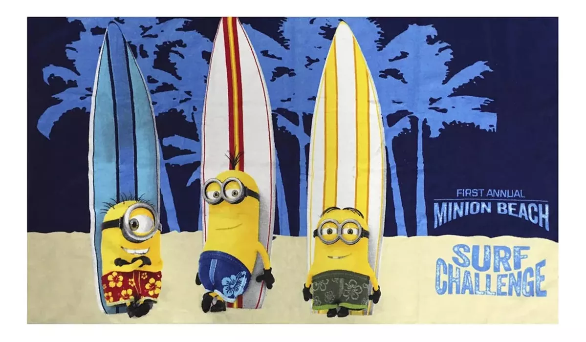 Toalla / Toallón Minions Playero Playa 130x70 Oficial