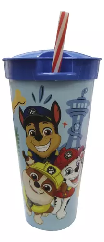 Vaso Plástico 2 En 1 Pote 220 Ml Vaso 540 Ml Paw Patrol