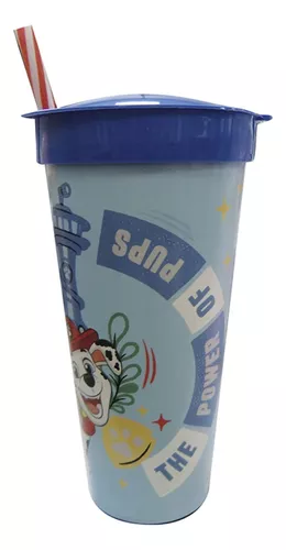 Vaso Plástico 2 En 1 Pote 220 Ml Vaso 540 Ml Paw Patrol