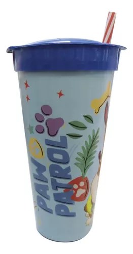 Vaso Plástico 2 En 1 Pote 220 Ml Vaso 540 Ml Paw Patrol