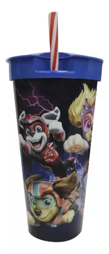 Vaso Plástico 2 En 1 Pote 220 Ml Vaso 540 Ml Paw Patrol