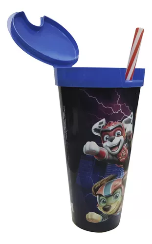 Vaso Plástico 2 En 1 Pote 220 Ml Vaso 540 Ml Paw Patrol