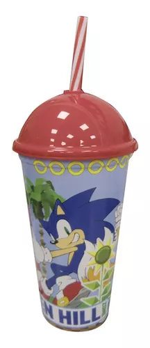 Vaso Plástico Milkshake Con Pajita 500 Ml Sonic