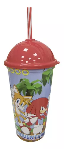 Vaso Plástico Milkshake Con Pajita 500 Ml Sonic