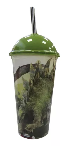 Vaso Plástico Milkshake Con Pajita 500 Ml Jurassic World