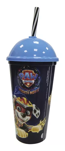 Vaso Plástico Milkshake Con Pajita 500 Ml Paw Patrol